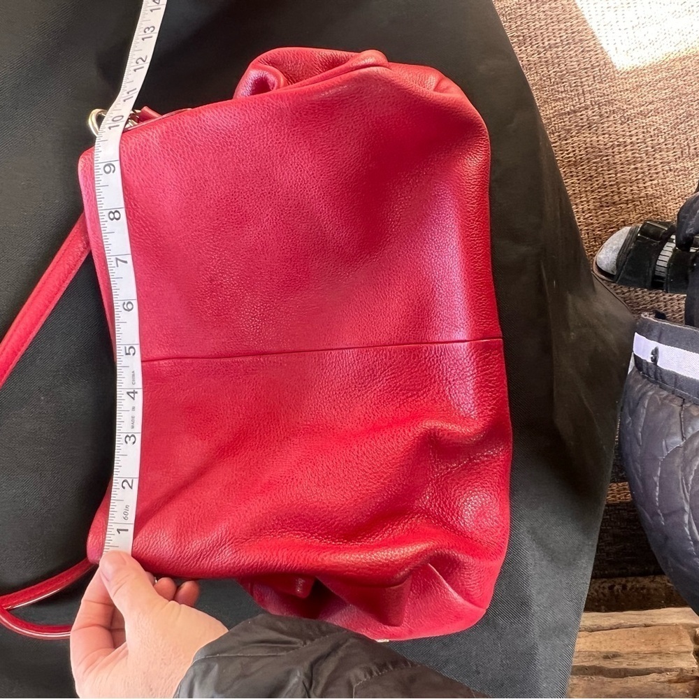 Elegant Red Leather Coach Bag Madison Phoebe - Picture 6 of 8